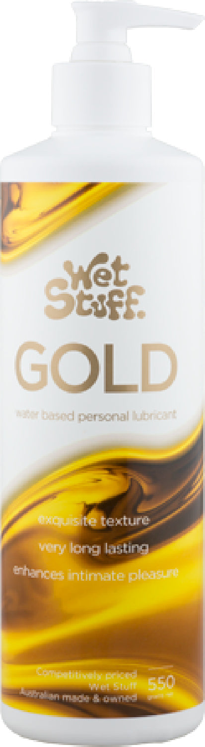 Wet Stuff Gold – Long-Lasting Clear Water-Based Lubricant > Lube > Water Based - Tophatter Daily Deals