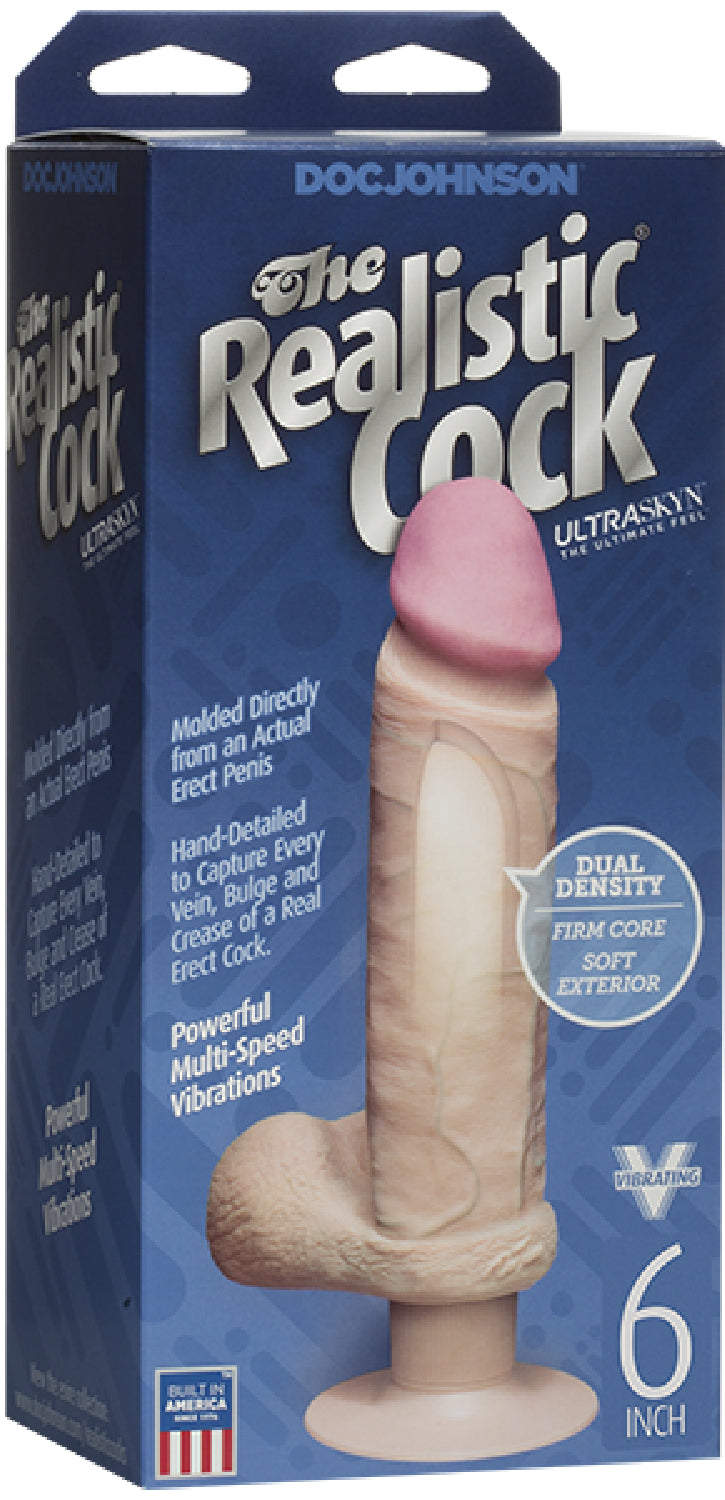 Ultraskyn Realistic Vibrating Cock – 6" or 8" > Vibrators > Realistic Vibrators - Tophatter Daily Deals
