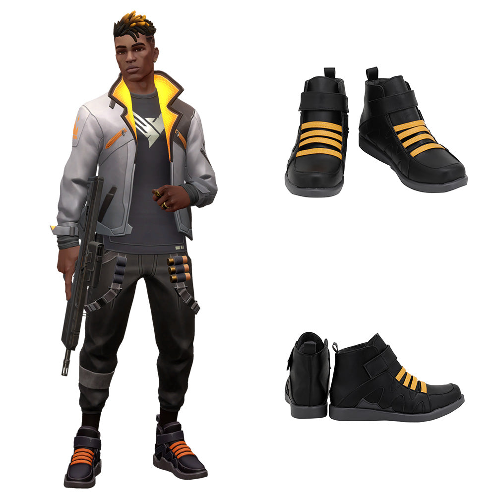 Valorant Phoenix Black Yellow Cosplay Shoes Shoes/Boots - Tophatter Daily Deals