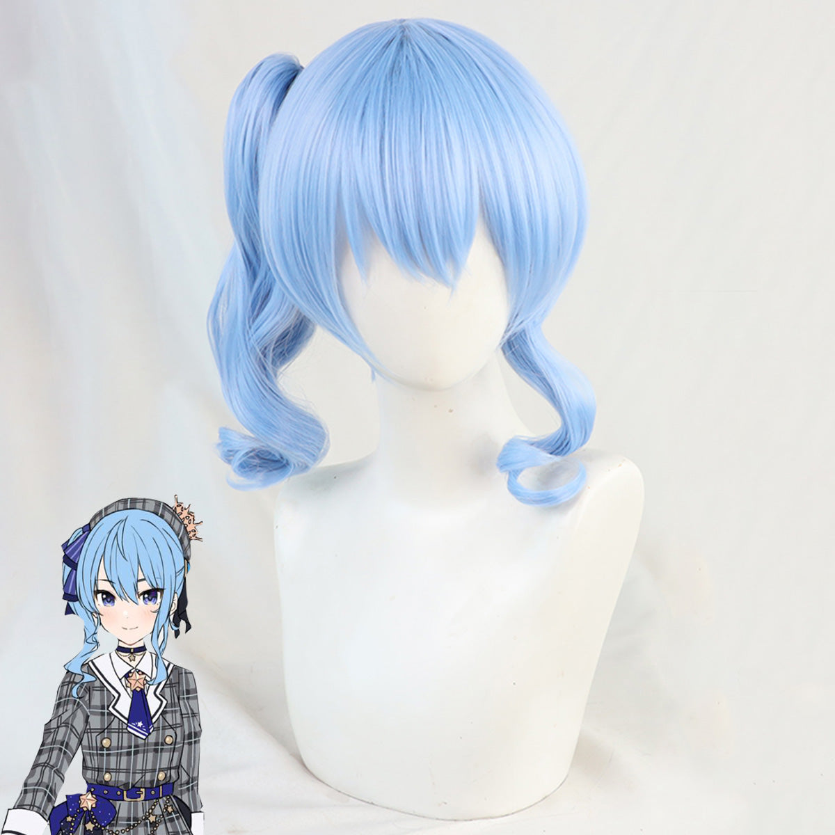 Hololive Vtuber Hoshimachi Suisei Blue Cosplay Wig Wig - Tophatter Daily Deals