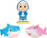 CoComelon 3-Pack Bath Squirter Toys - Fun and Colorful Water Play for Toddlers JJ, Blue Shark, Pink Shark Toys & Games - Tophatter Daily Deals