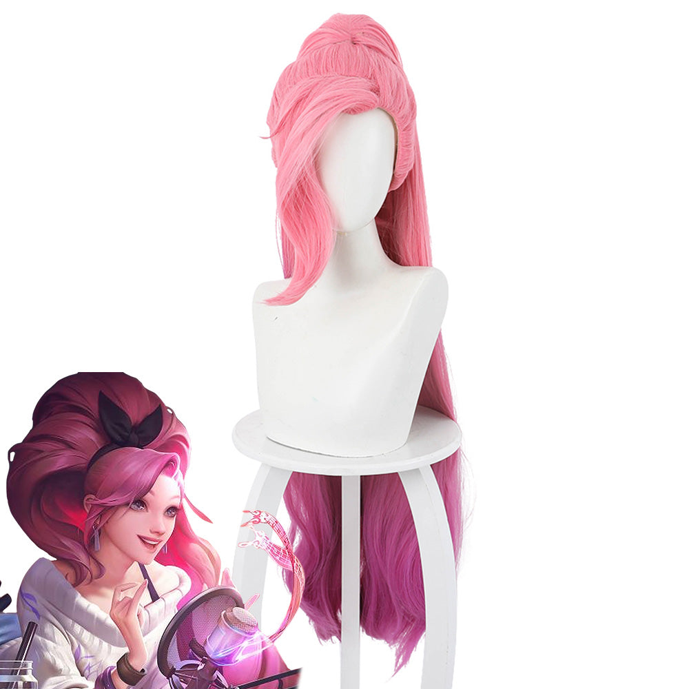 League Of Legends LOL K/DA ALL OUT Seraphine Indie Pink Cosplay Wig Wig - Tophatter Daily Deals