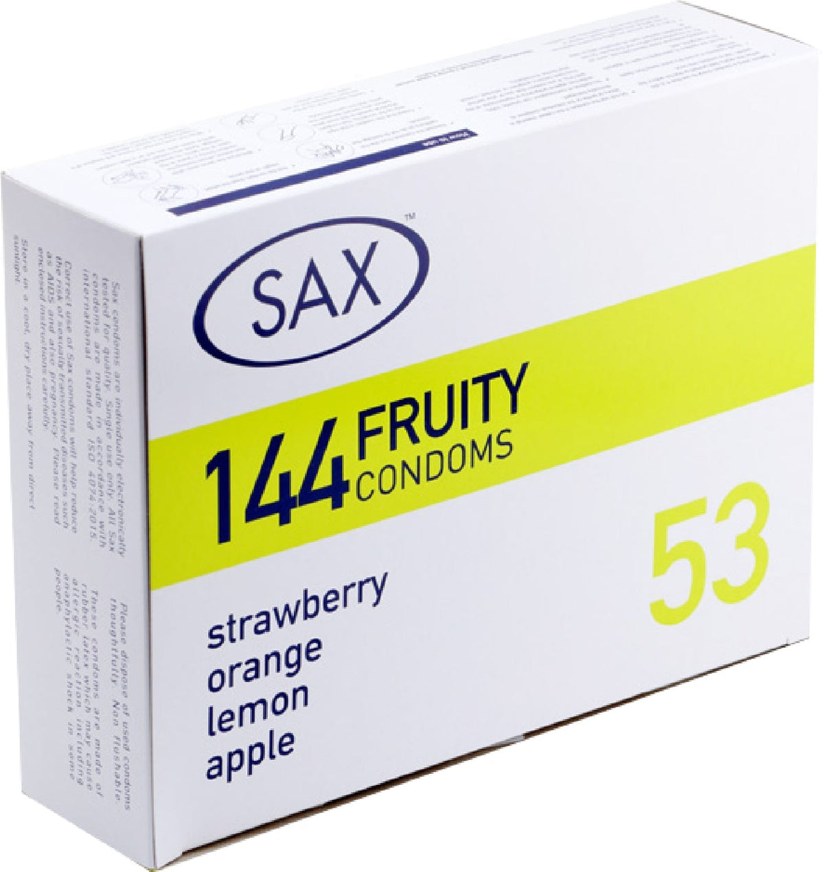 Sax Fruity Condoms 144 Pack – Bulk Condoms > Essentials > Condoms - Tophatter Daily Deals
