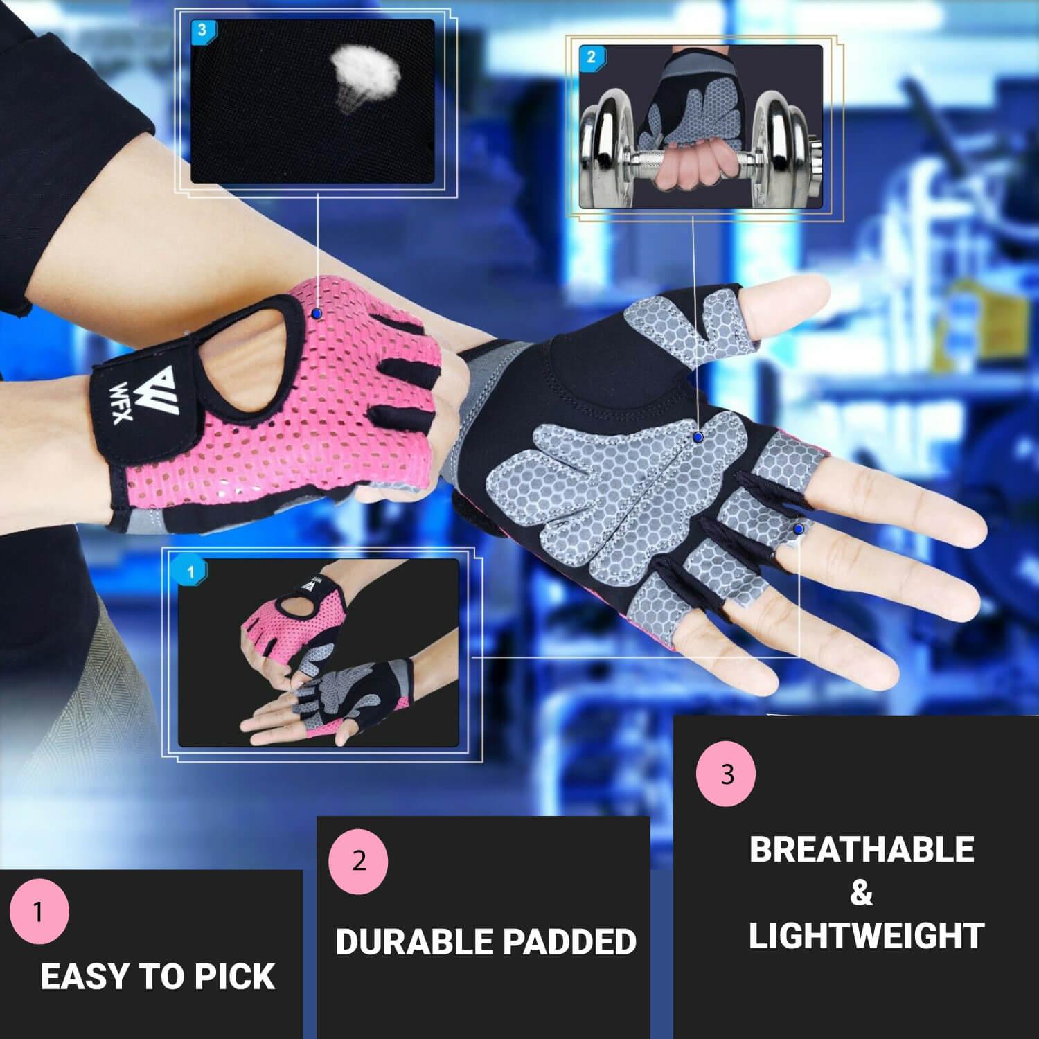 Weight Lifting Gloves for Men and Women - Best Gym Gloves Exercise & Fitness - Tophatter Daily Deals
