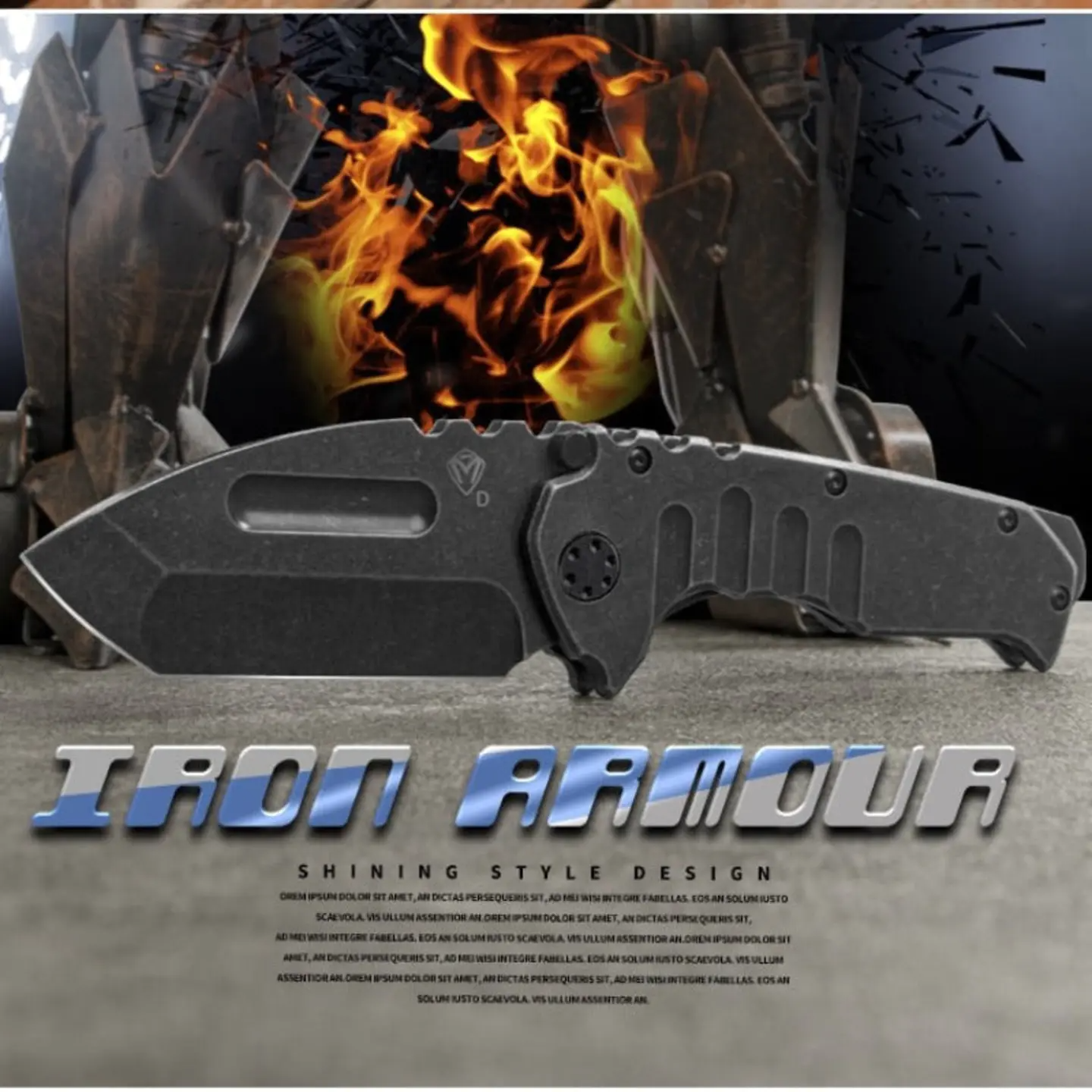 Tactical Straight Knife - Tophatter Daily Deals
