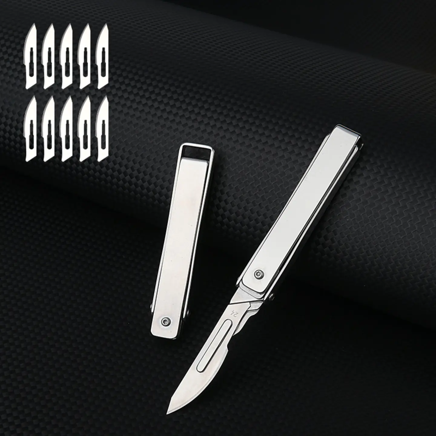 Sharp folding utility knife with removable and replaceable blade - Tophatter Daily Deals