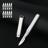 Sharp folding utility knife with removable and replaceable blade - Tophatter Daily Deals
