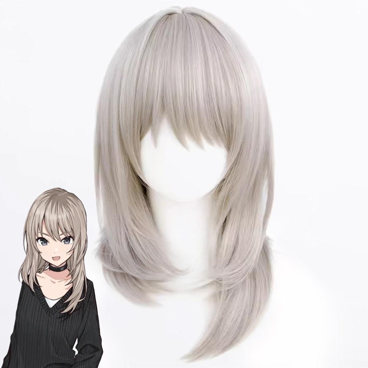 Girls Band Cry Momoka Kawaragi Grey Cosplay Wig Wig - Tophatter Daily Deals