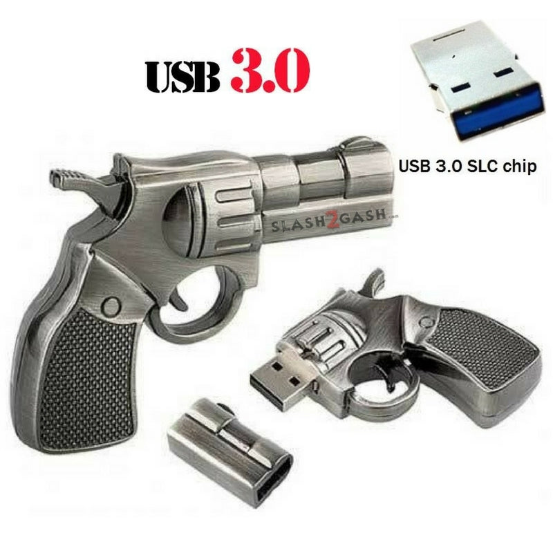 Revolver USB Flash Drive 3.0 Metal Memory Stick Pendrive 10x FASTER! USB Flash Drive - Tophatter Daily Deals
