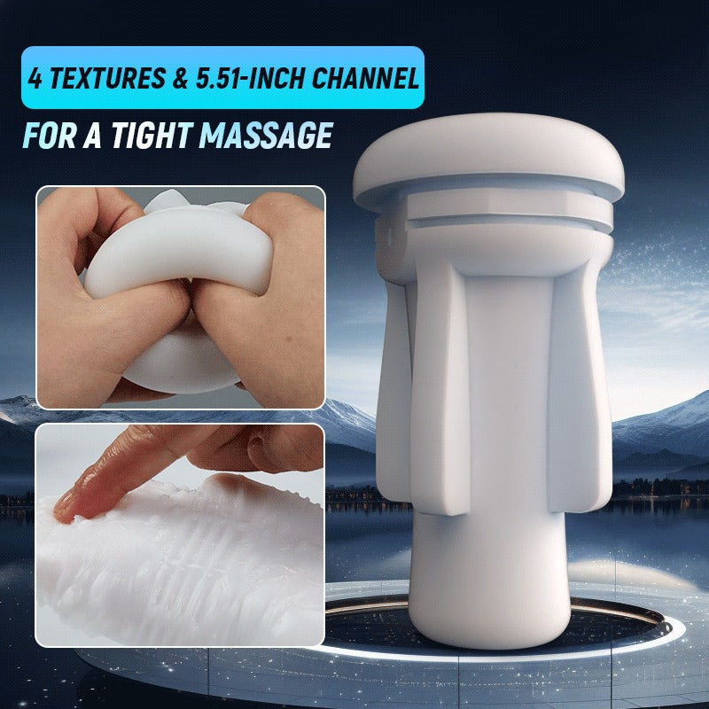 Acmejoy - Automatic Lubrication 8 Thrusting & Sucking Handheld Male Stroker Masturbation Cup - Tophatter Daily Deals