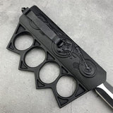SKULL KNUCKLE AUTOMATIC KNIFE - Tophatter Daily Deals