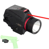 LED Flashlight Red Green Laser Sight - Tophatter Daily Deals