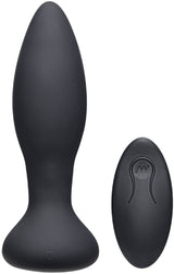 Vibe - Experienced - Rechargeable Silicone Anal Plug With Remote (Black) > Anal Range > Vibrating Butt Plugs - Tophatter Daily Deals