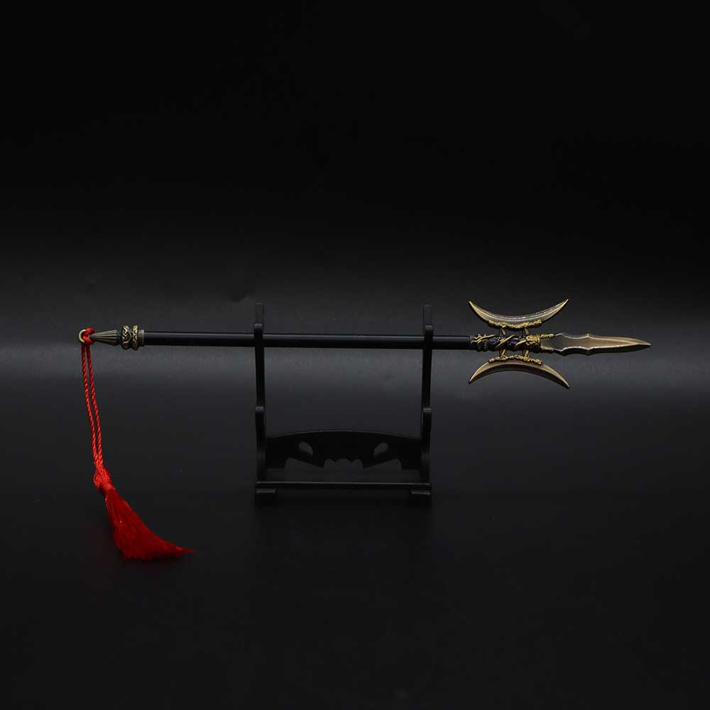 Fangtian Painted Halberd With Display Holder - Tophatter Daily Deals