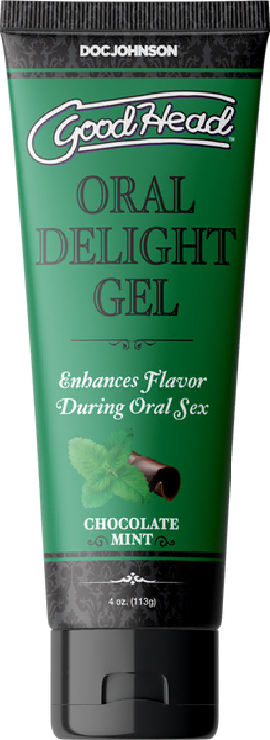 Doc Johnson GoodHead Oral Delight Gel – Chocolate Mint Flavored Oral Enhancer 4 Oz > Lube > Oral Gels & Sprays - Tophatter Daily Deals