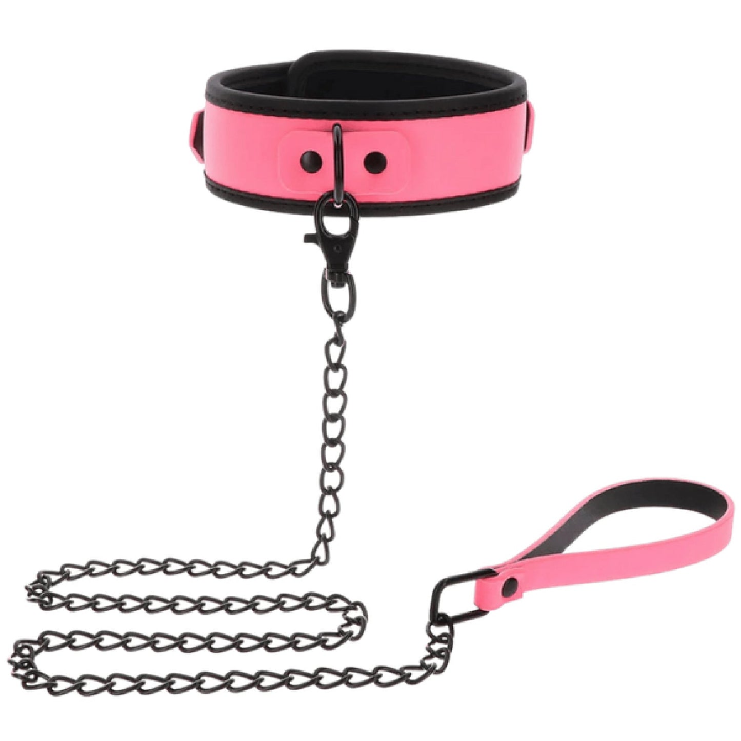 Taboom Glow In The Dark Collar And Chain Leash – BDSM Collar And Leash Set > Bondage Gear > Collars & Leashes - Tophatter Daily Deals