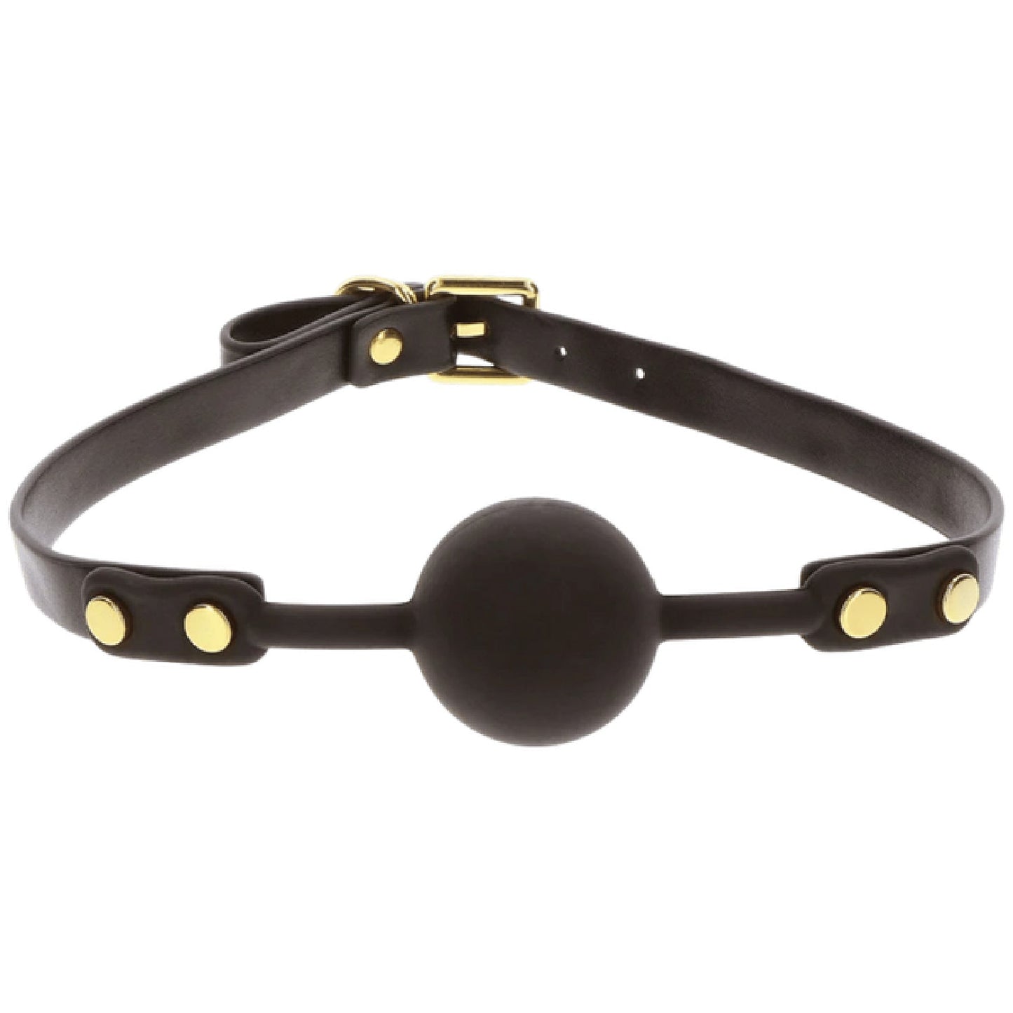 TABOOM Ball Gag – Adjustable Vegan PU Leather Bondage Accessory > Bondage Gear > Gags and Bits - Tophatter Daily Deals