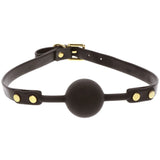 TABOOM Ball Gag – Adjustable Vegan PU Leather Bondage Accessory > Bondage Gear > Gags and Bits - Tophatter Daily Deals