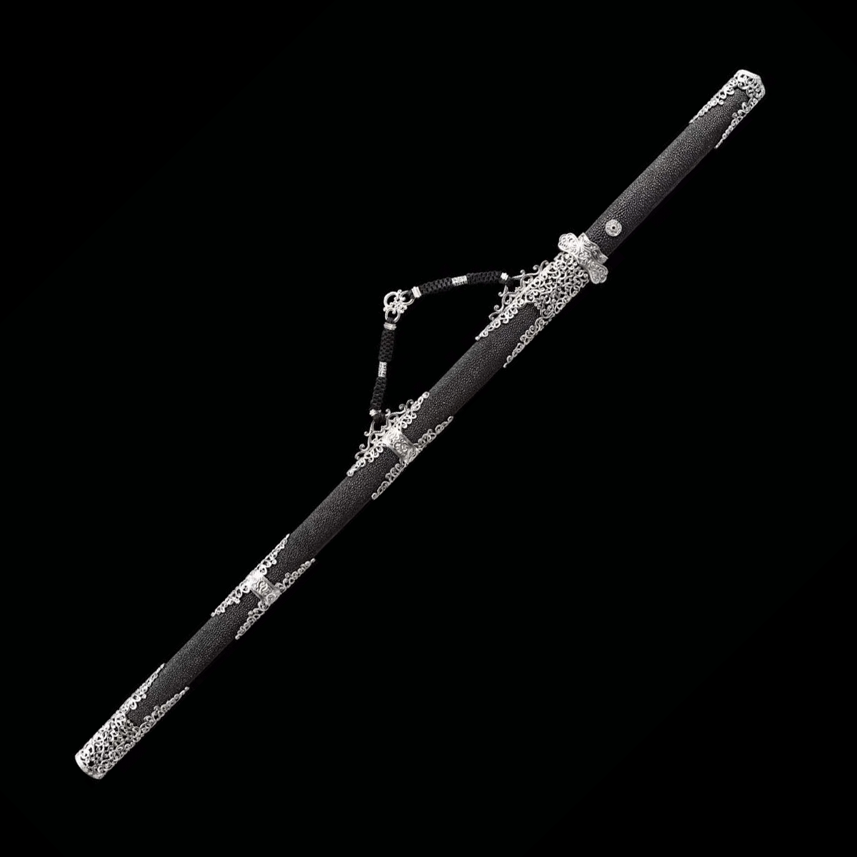 White Bronze Essence Edition Wootzsteel Tang Sword - Tophatter Daily Deals