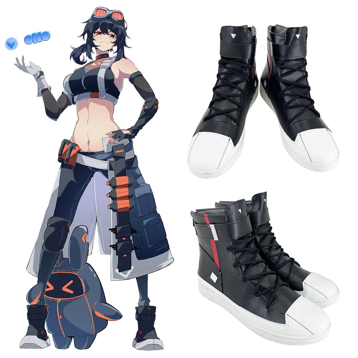 Zenless Zone Zero Grace Howard Black Cosplay Shoes Shoes/Boots - Tophatter Daily Deals