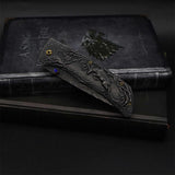 3D Sculpture Reindeer Folding Knife - Tophatter Daily Deals