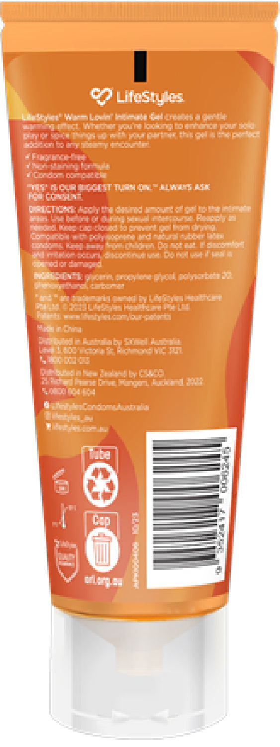 Warm Lovin Gel 80ml – Intimate Warming Gel > Lube > Water Based - Tophatter Daily Deals
