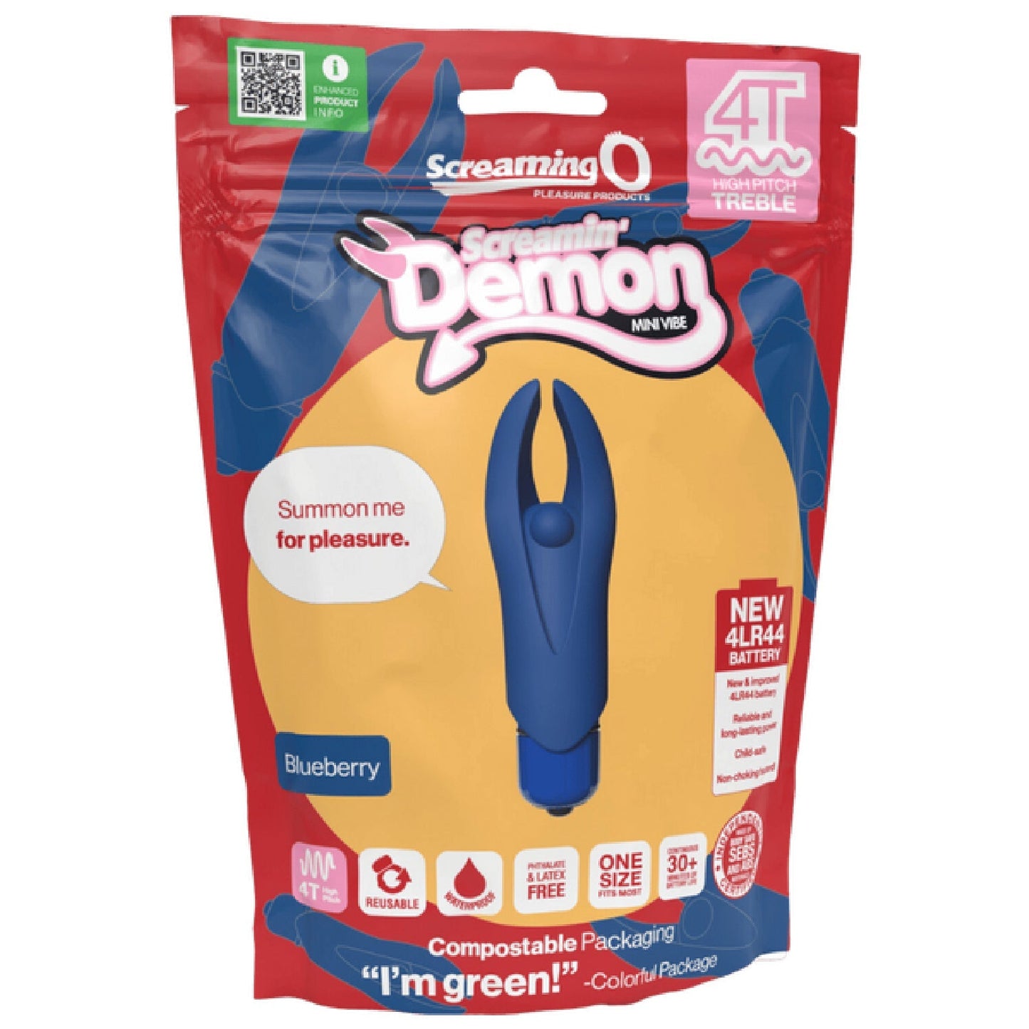 Demon 4T High Pitch Treble – Silicone Vibrator With 5 Speeds and Pulse Pattern > Vibrators > Mini Vibrators - Tophatter Daily Deals