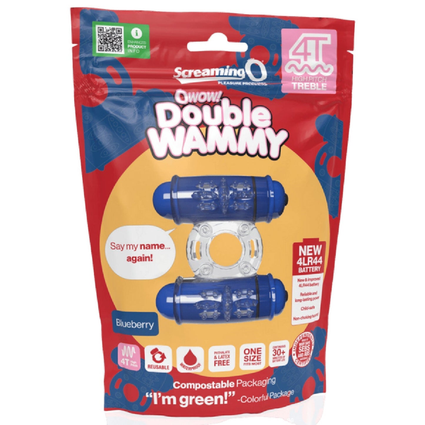 Double Wammy 4T – High Pitch Treble Vibrating Cock Ring with 5 Speeds and Pulse Pattern > Sex Toys > Couples Toys - Tophatter Daily Deals