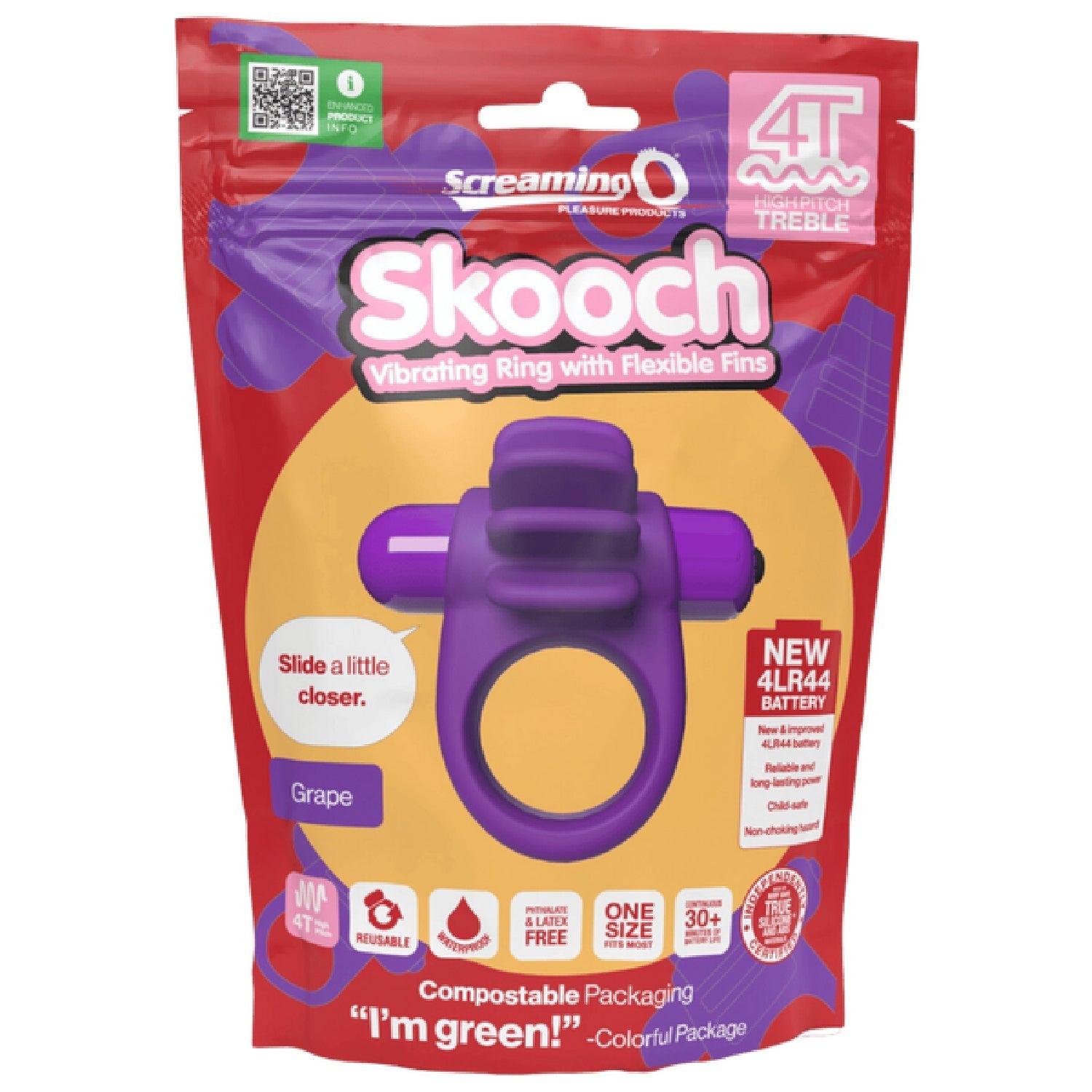 Skooch 4T High Pitch Treble – High Pitch Vibrations 5 Speeds Pulse Vibrator > Sex Toys > Couples Toys - Tophatter Daily Deals
