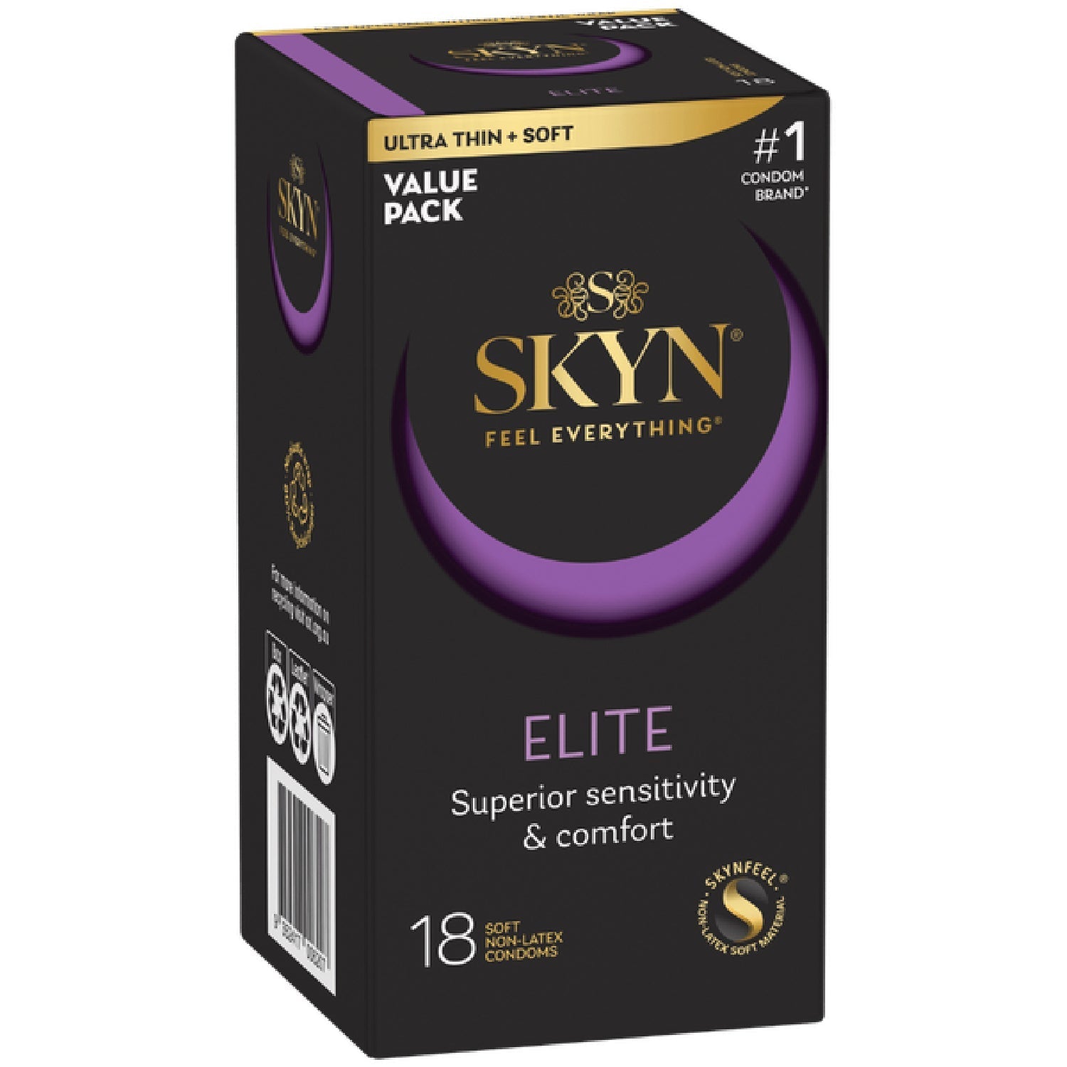 Skyn Feel Everything Elite – Ultra Thin and Soft Condoms 18 Pack > Essentials > Condoms - Tophatter Daily Deals