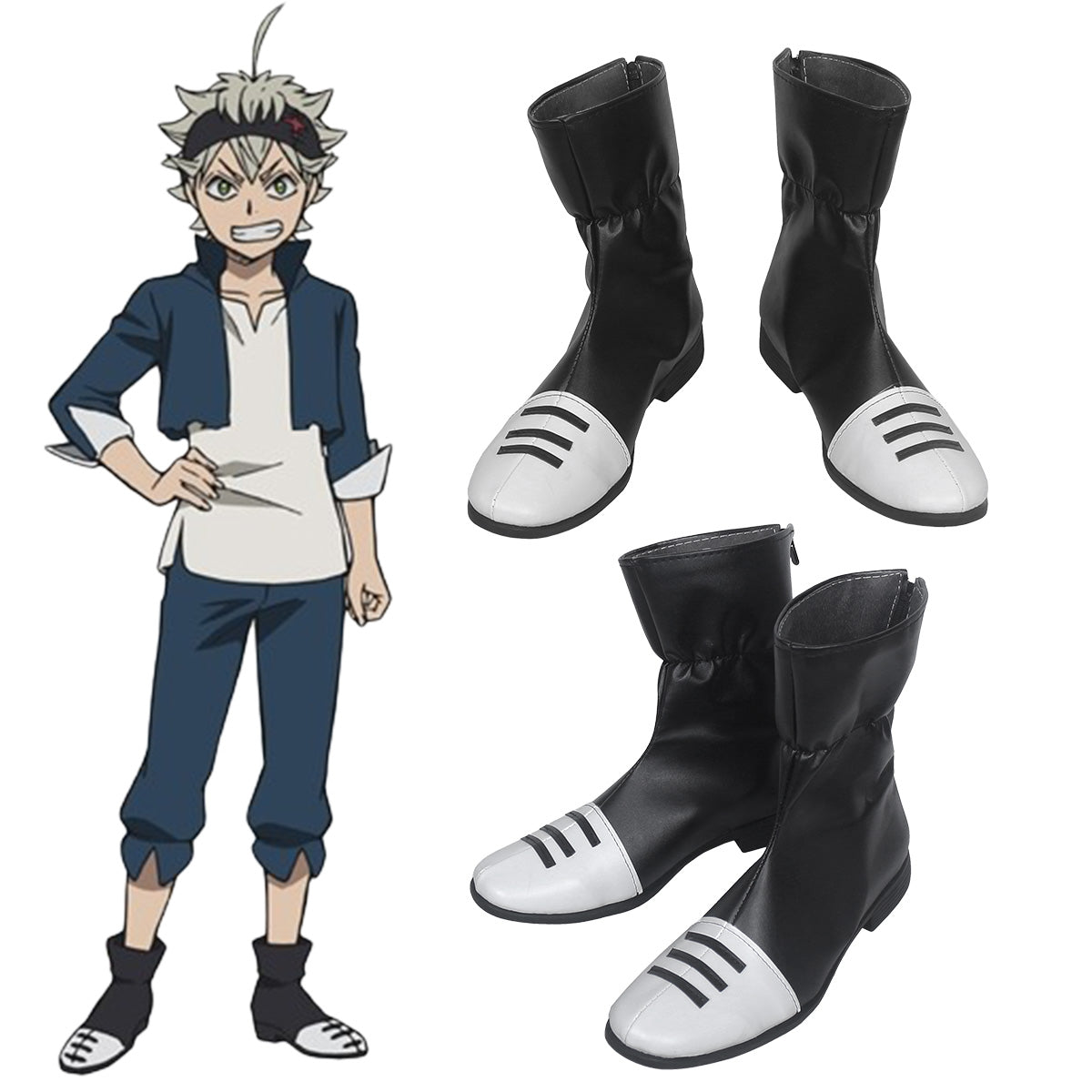 Black Clover Asta Black Shoes Cosplay Boots Shoes/Boots - Tophatter Daily Deals