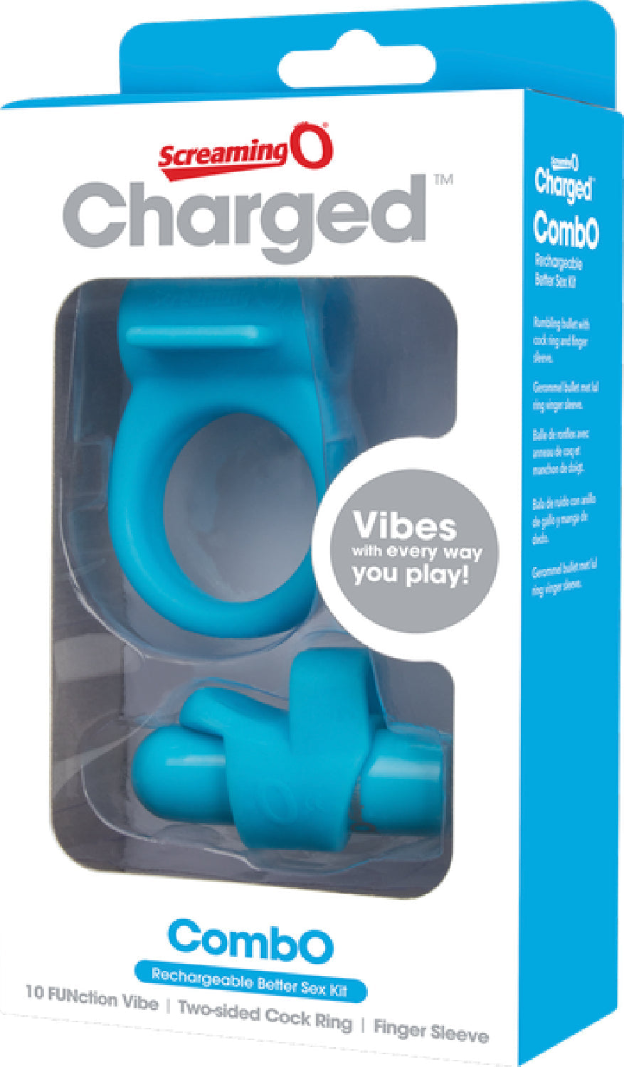 Charged Combo Kit 1 – Body-Safe Silicone Cock Ring and Fingertip Sleeve Kit > Sex Toys > Couples Toys - Tophatter Daily Deals