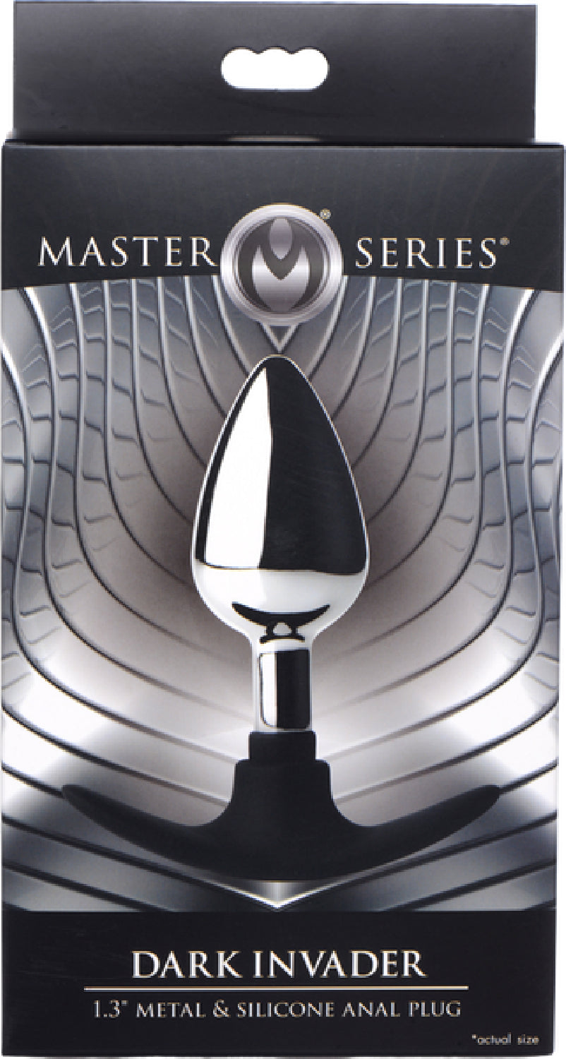 Dark Invader Metal and Silicone Medium Weighted Butt Plug > Anal Range > Butt Plugs - Tophatter Daily Deals