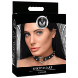 Spiked Heart Choker – Adjustable Spiked Collar Accessory > Bondage Gear > Collars & Leashes - Tophatter Daily Deals