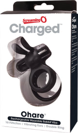Charged Ohare – Rechargeable Double Cock Ring Rabbit Vibrator > Sex Toys > Couples Toys - Tophatter Daily Deals