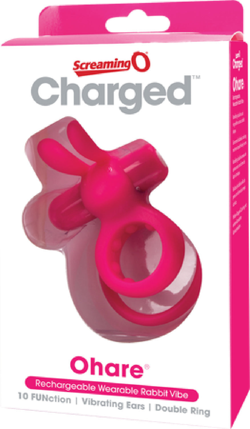 Charged Ohare – Rechargeable Double Cock Ring Rabbit Vibrator > Sex Toys > Couples Toys - Tophatter Daily Deals