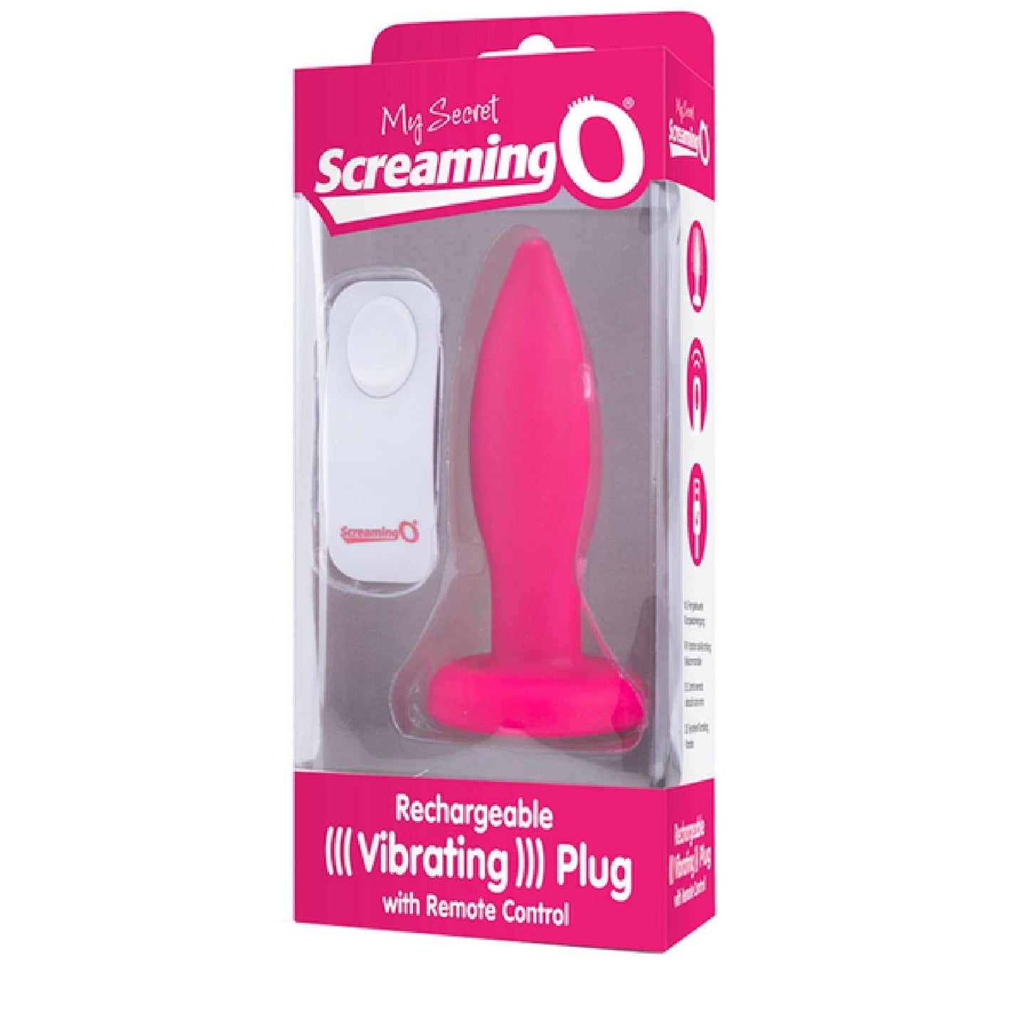 Screaming O My Secret Charged Plug – Remote-Controlled Rechargeable Vibrating Butt Plug > Anal Range > Vibrating Butt Plugs - Tophatter Daily Deals