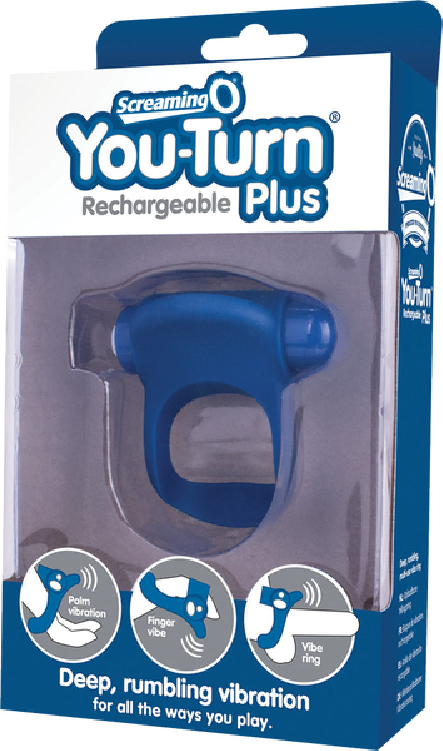Charged You-Turn Plus – Rechargeable Vibrating Cock Ring > Cock Ring > Vibrating - Tophatter Daily Deals