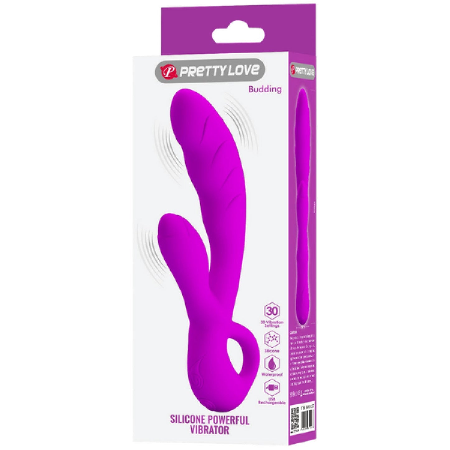 Pretty Love Budding – Silicone Powerful Vibrator with Rabbit Clitoral Stimulator > Vibrators > Ladies > Rabbit Multi - Tophatter Daily Deals