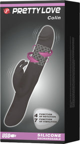 Pretty Love Rechargeable Colin Luxury Rechargeable Silicone Vibrator With Inflatable Head > Vibrators > Ladies > Rabbit Multi - Tophatter Daily Deals