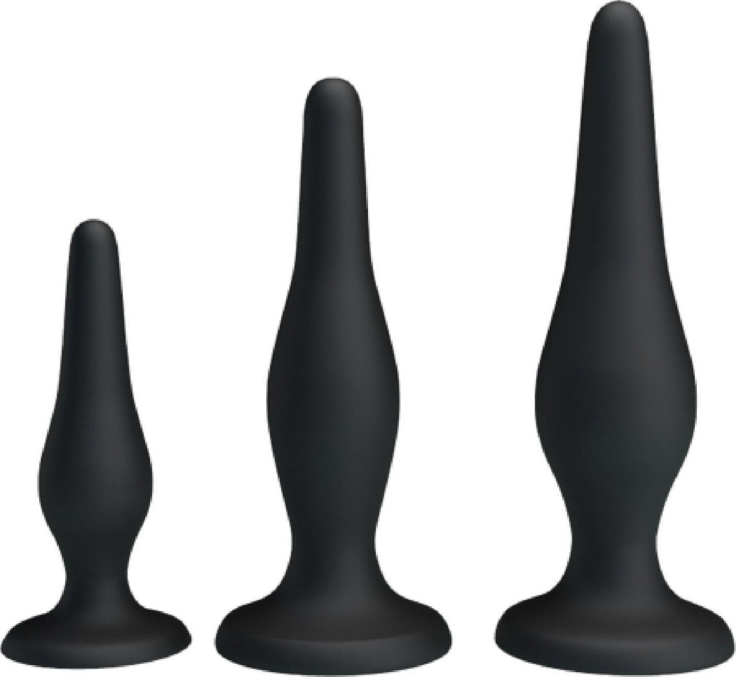 Beginner's Mini Anal Kit – Three Sizes Butt Plug Set for Beginners > Anal Range > Butt Plug Kits - Tophatter Daily Deals