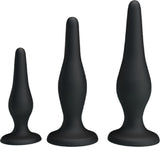 Beginner's Mini Anal Kit – Three Sizes Butt Plug Set for Beginners > Anal Range > Butt Plug Kits - Tophatter Daily Deals