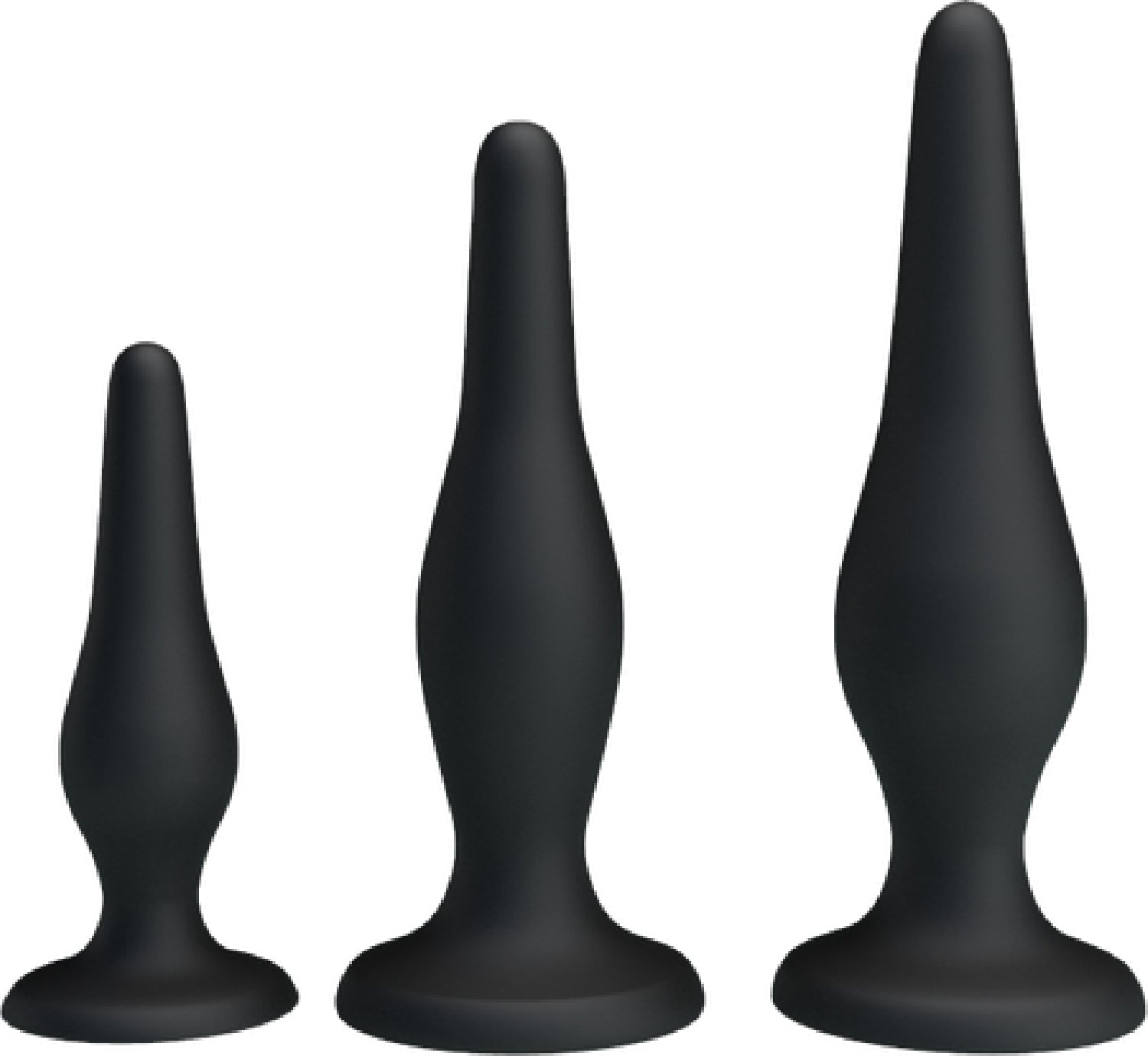 Beginner's Mini Anal Kit – Three Sizes Butt Plug Set for Beginners > Anal Range > Butt Plug Kits - Tophatter Daily Deals