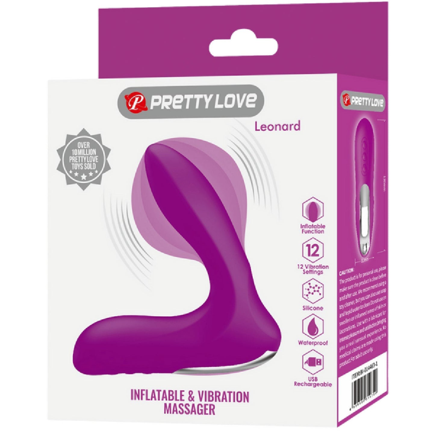 Leonard Inflatable Massager – 12 Mode Inflatable Prostate Massager > Anal Range > Tunnel and Stretchers - Tophatter Daily Deals