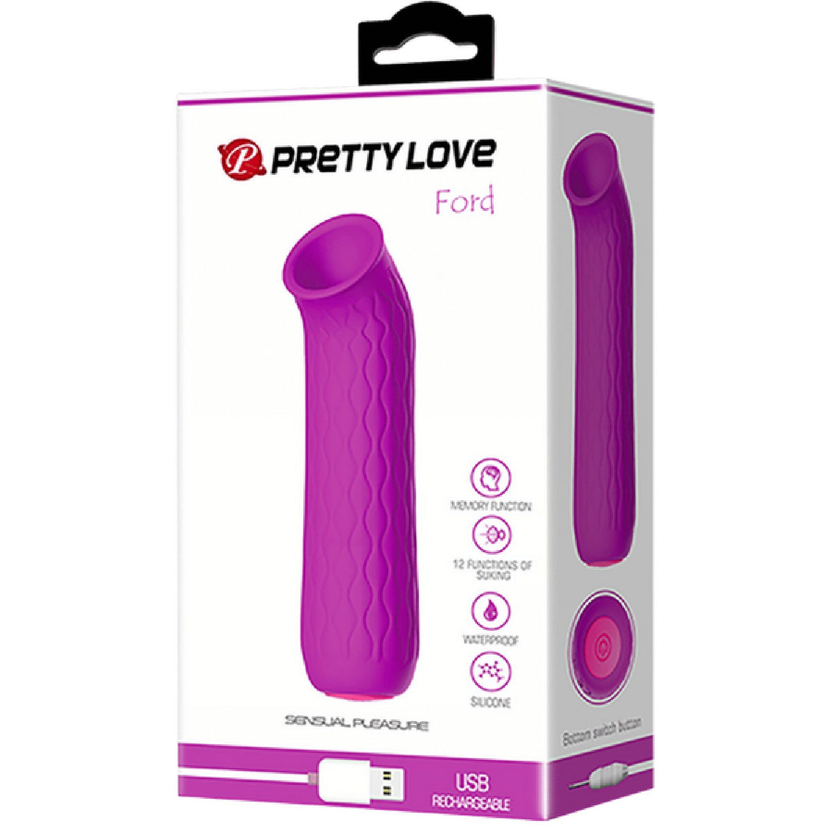 Rechargeable Ford – Medical-Grade Clitoral Sucker with 12 Suction Modes > Sex Toys For Ladies > Clitoral Vibrators and Stimulators - Tophatter Daily Deals