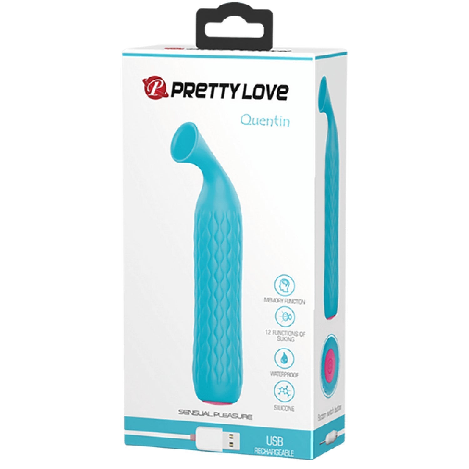 Rechargeable Quentin – 12 Suction Modes Clitoral Stimulator Made of Medical Silicone > Sex Toys For Ladies > Clitoral Vibrators and Stimulators - Tophatter Daily Deals