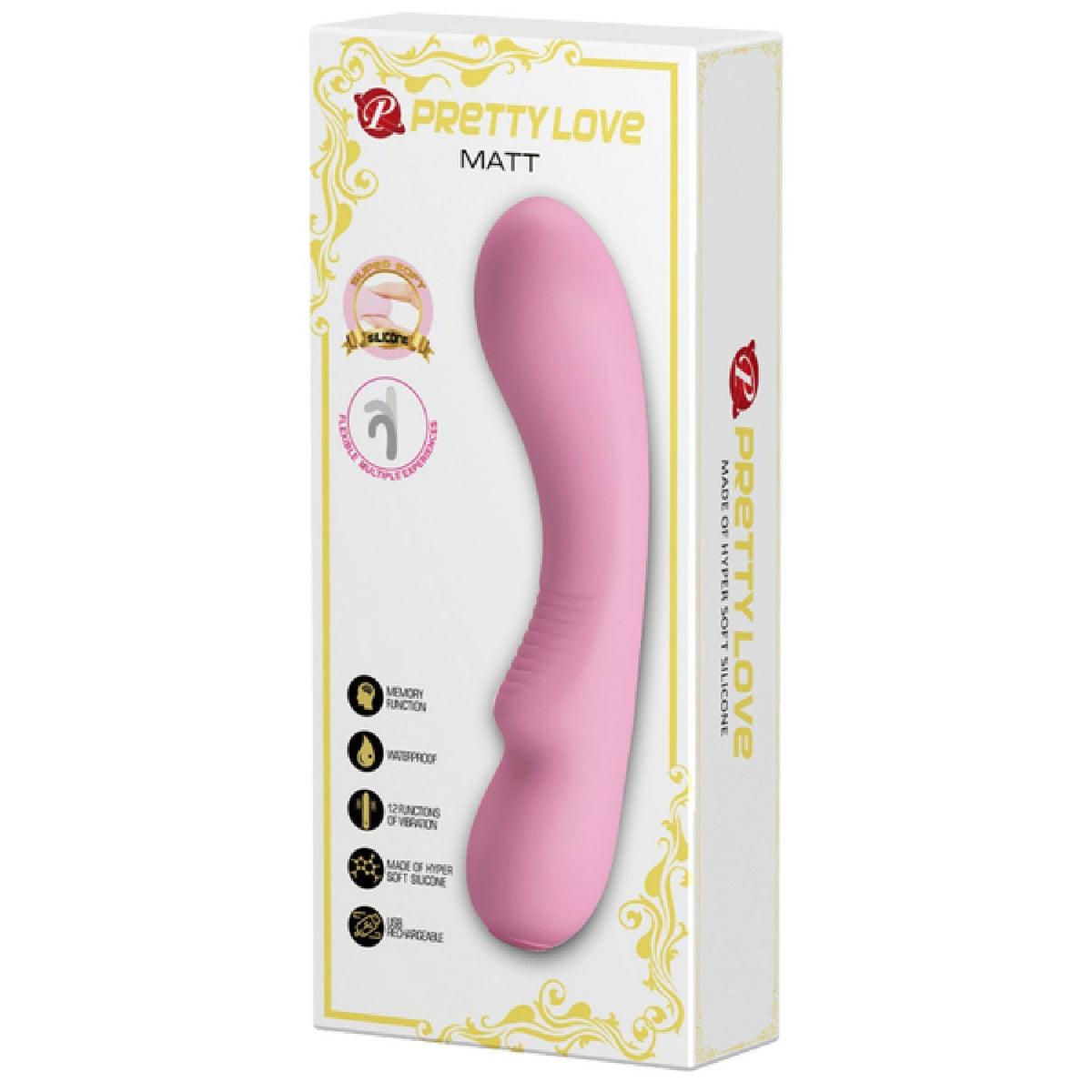 Matt – Rechargeable Soft Silicone Vibrator with 12 Vibration Functions and Smart Memory > Vibrators > Standard Vibrators - Tophatter Daily Deals