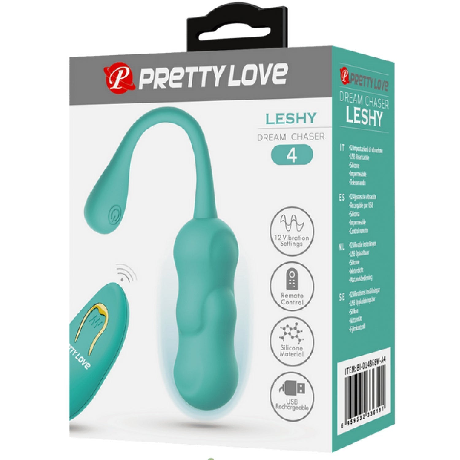 Leshy 4 Dream Chaser Rechargeable Silicone Vibrating Remote Egg > Sex Toys For Ladies > Vibrating Eggs - Tophatter Daily Deals