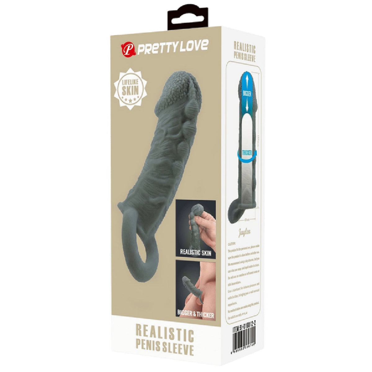 Realistic Penis Sleeve – Stretchy Thickening Penis Sleeve > Sex Toys For Men > Penis Sleeves - Tophatter Daily Deals