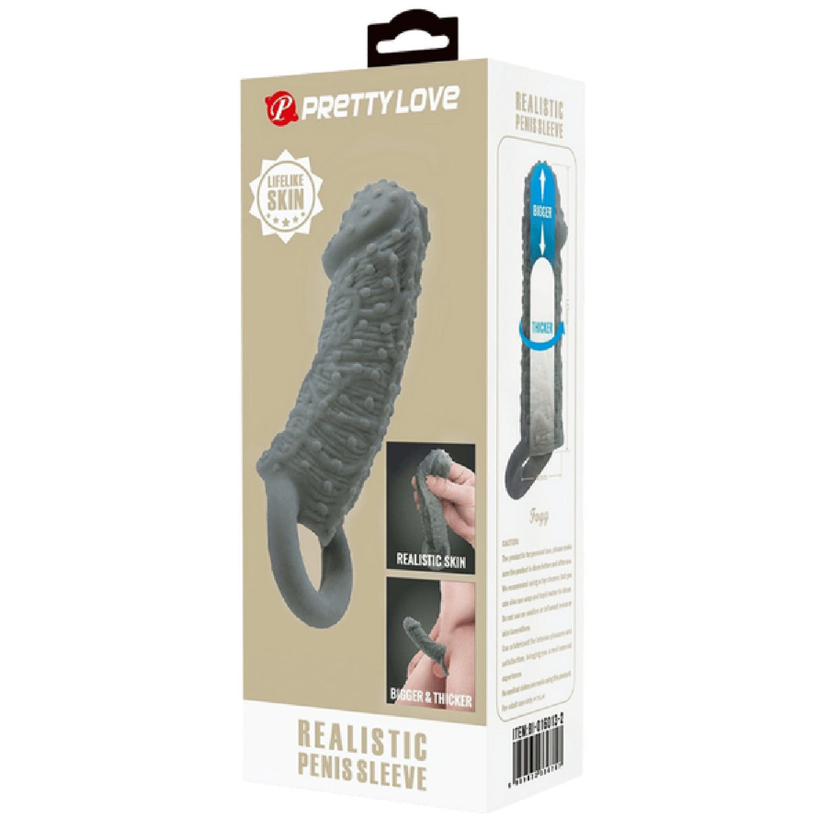 Realistic Penis Sleeve – Stretchy Thickening Penis Sleeve > Sex Toys For Men > Penis Sleeves - Tophatter Daily Deals